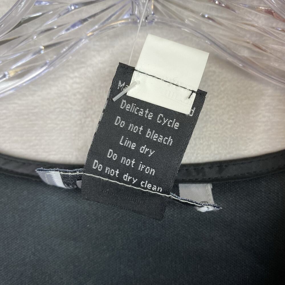 Maggie Barnes 3x Faux Leather Vest Black Pebbled Full Zip Lightweight Biker NWT - Picture 4 of 8